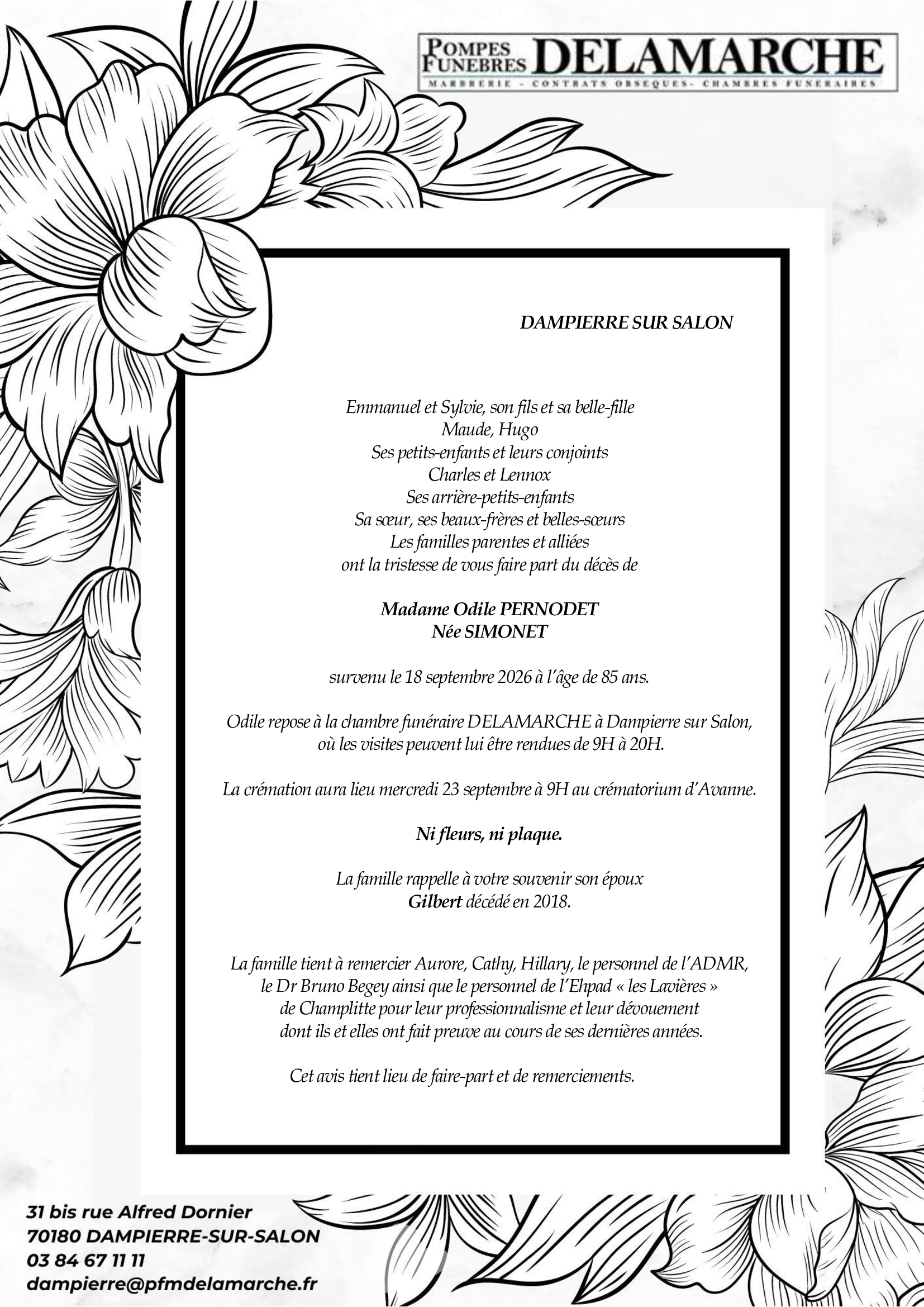 Avis de décès